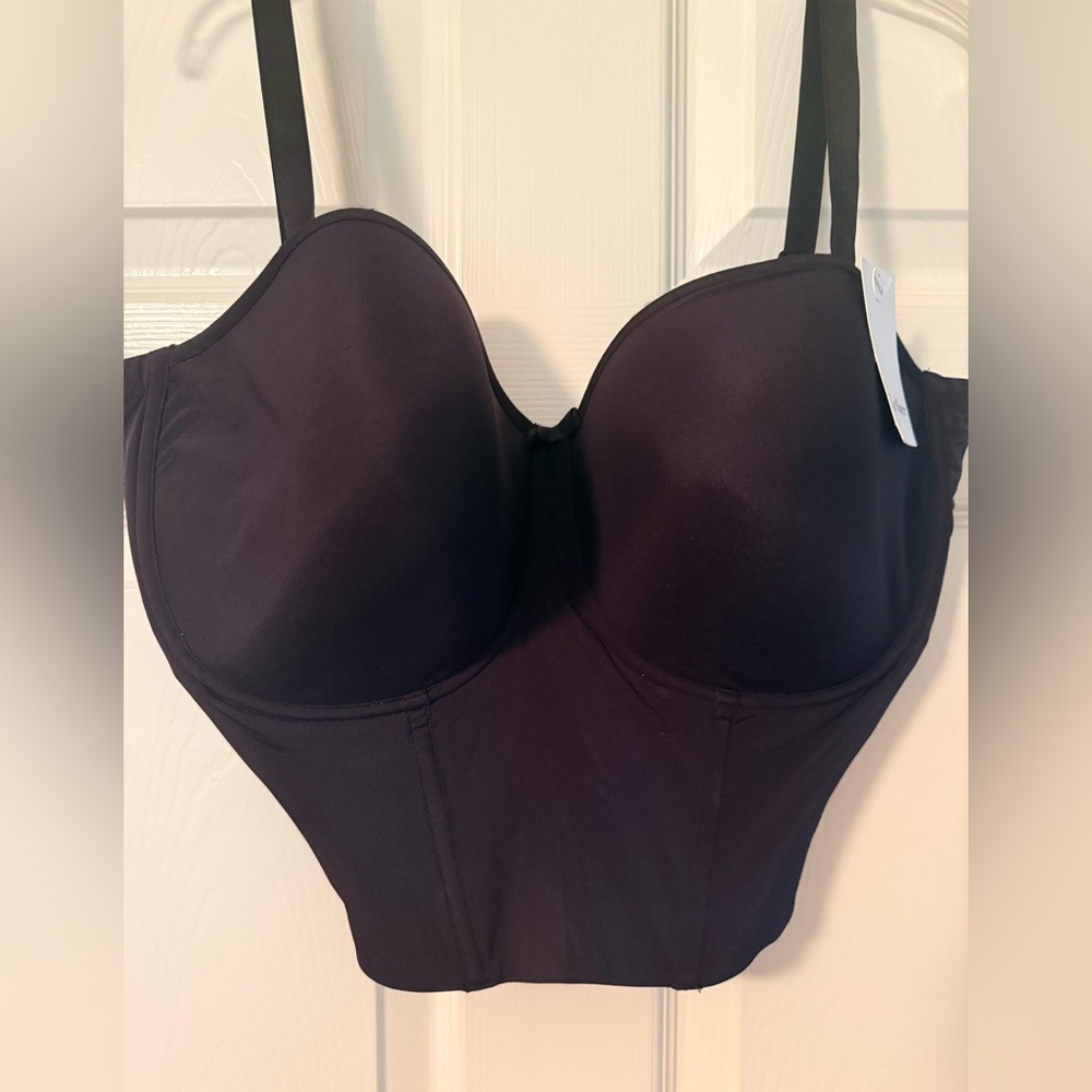 Black Short-line Bustier by Le  Mystere.